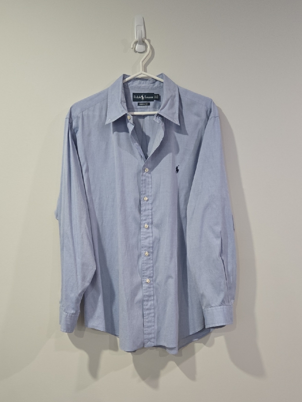 Ralph Lauren Men’s Light Blue Oxford Button-Down Shirt-Ralphcore